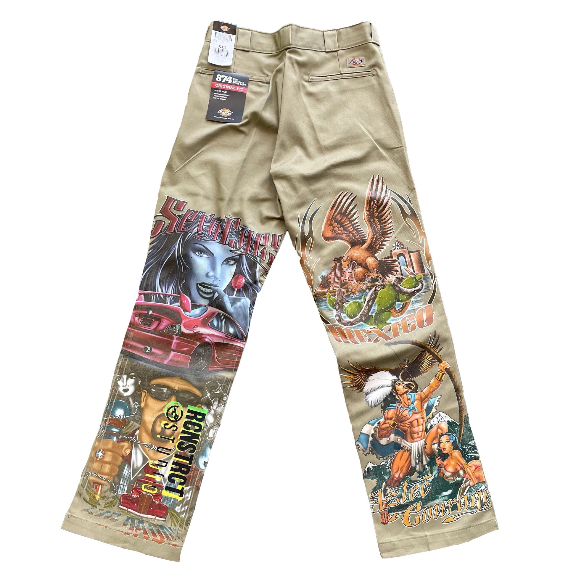 EAST LA Heat Transfer Dickies // Tan
