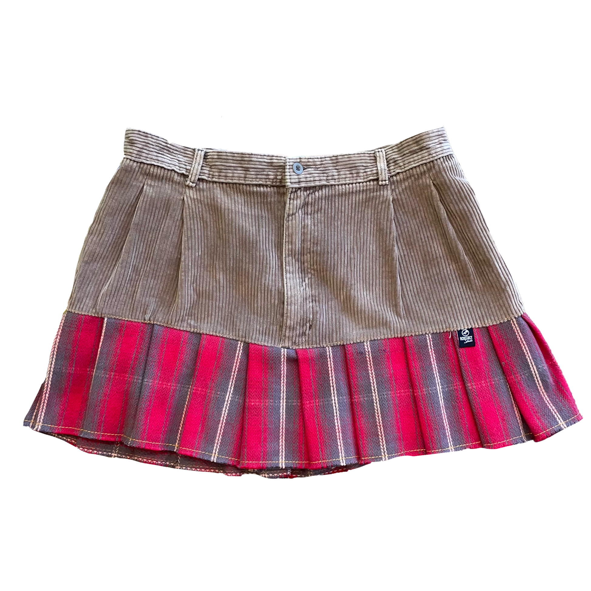 Corduroy+Flannel Pleated