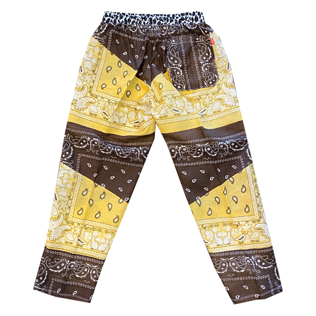 Paisley Pants Yellow & Brown