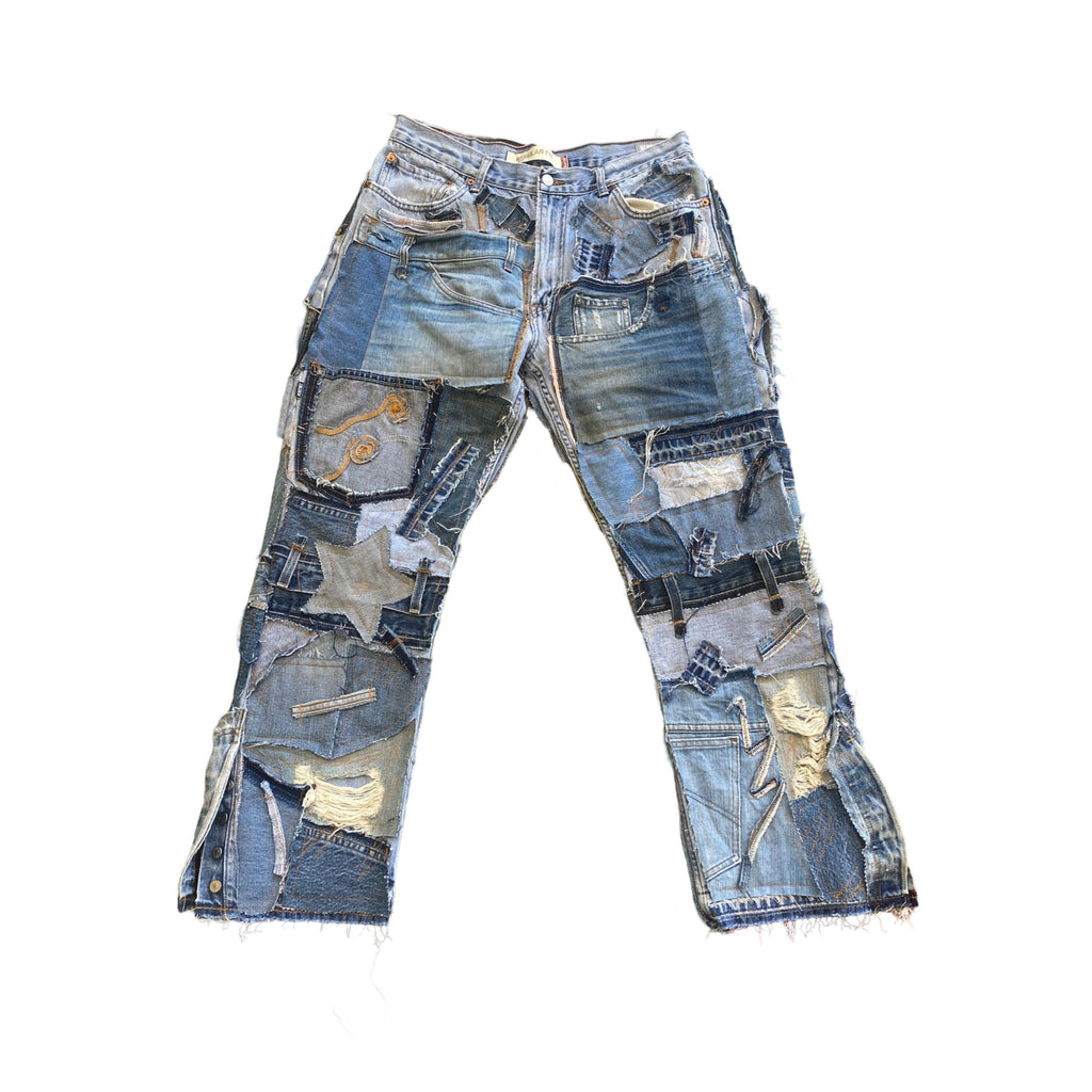 Patchwork Detail Denim