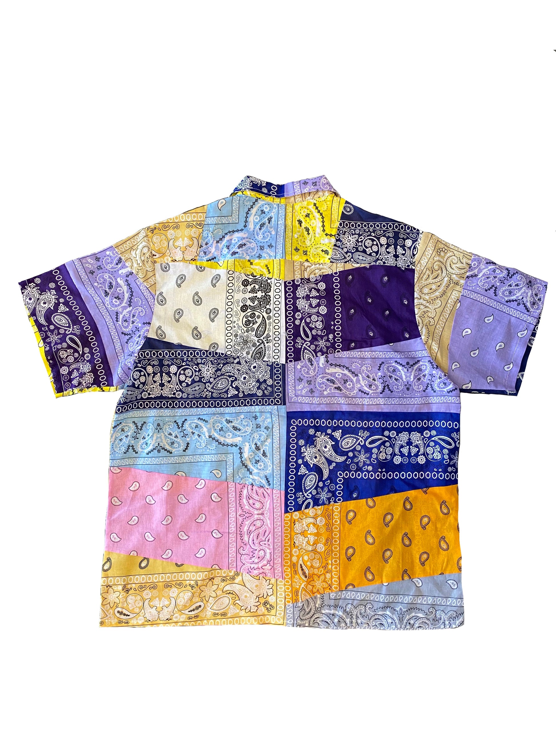 Rainbow Paisley Button Up