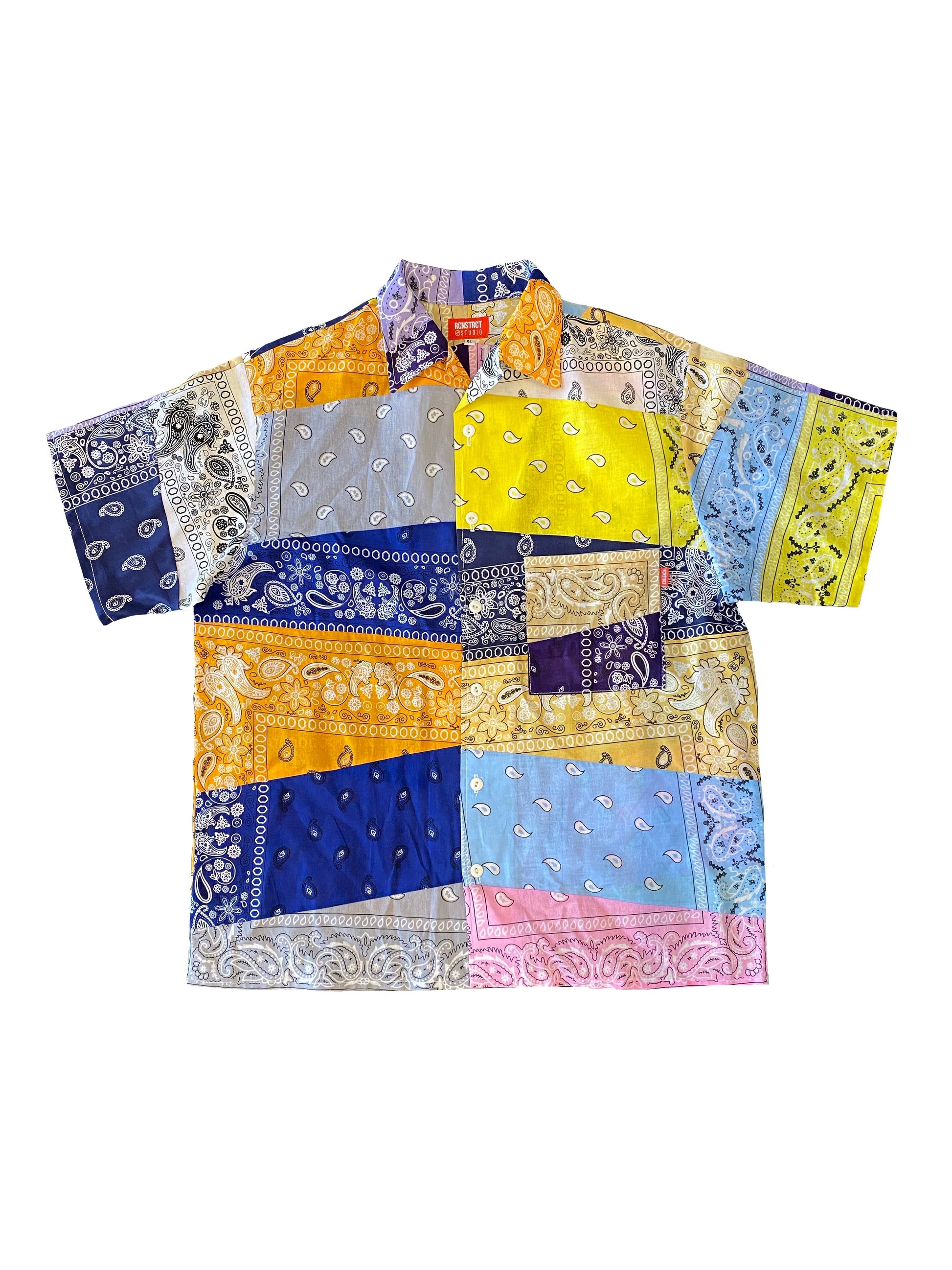 Rainbow Paisley Button Up