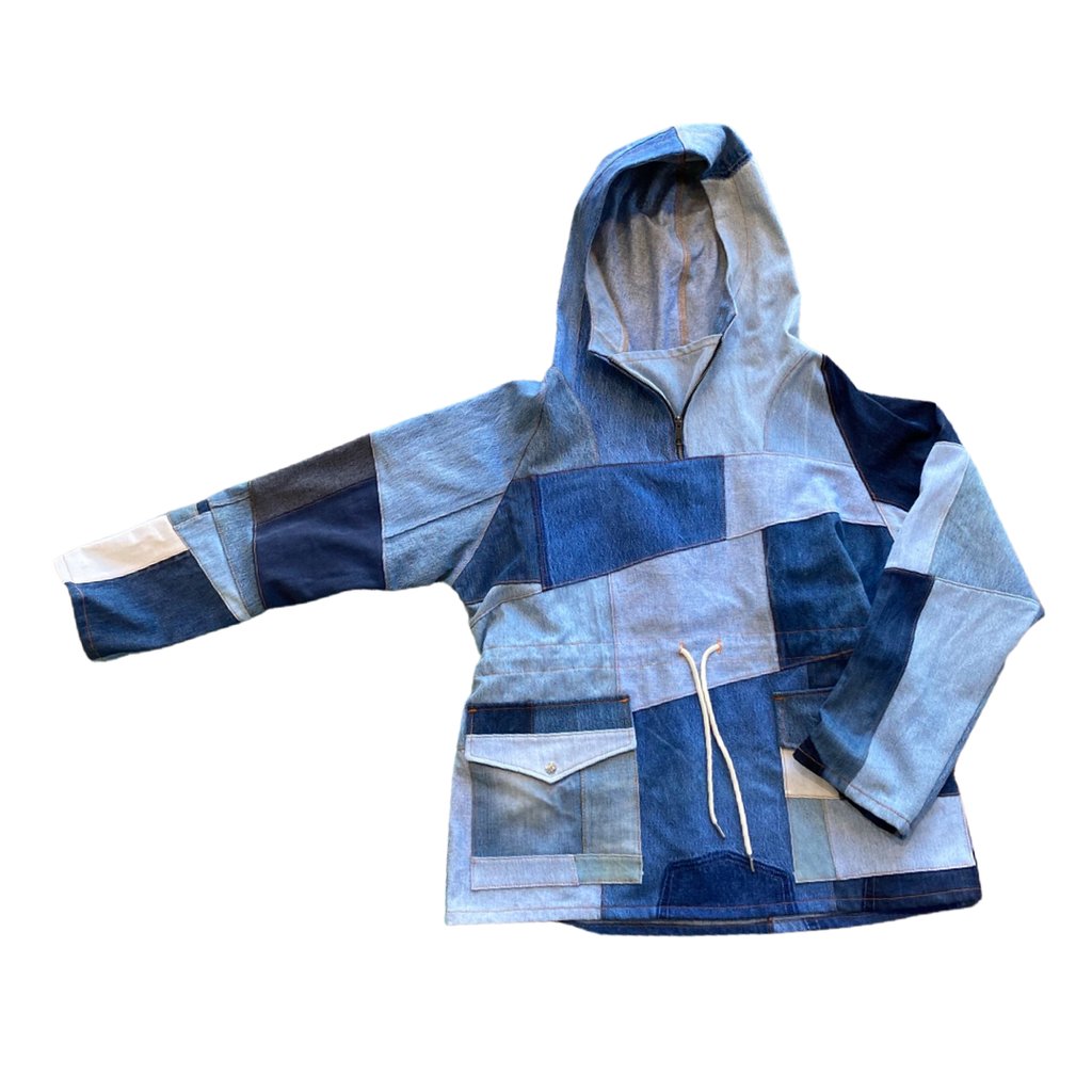 Multi Tonal Denim Pull Over
