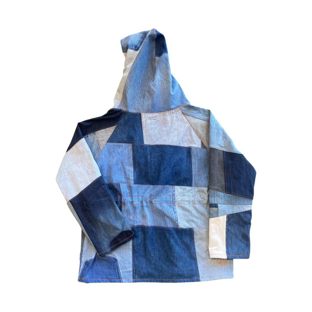 Multi Tonal Denim Pull Over