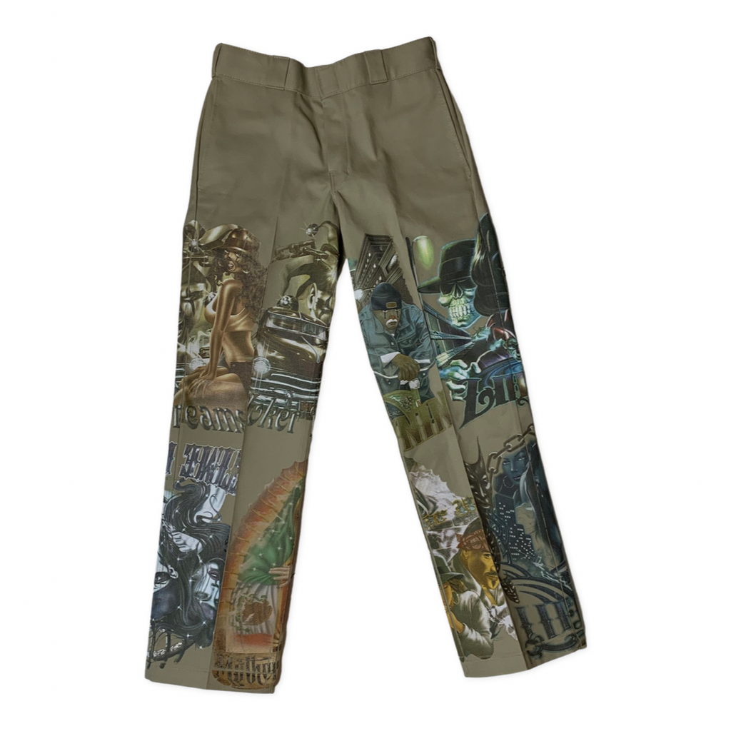 EAST LA Heat Transfer Dickies // Tan
