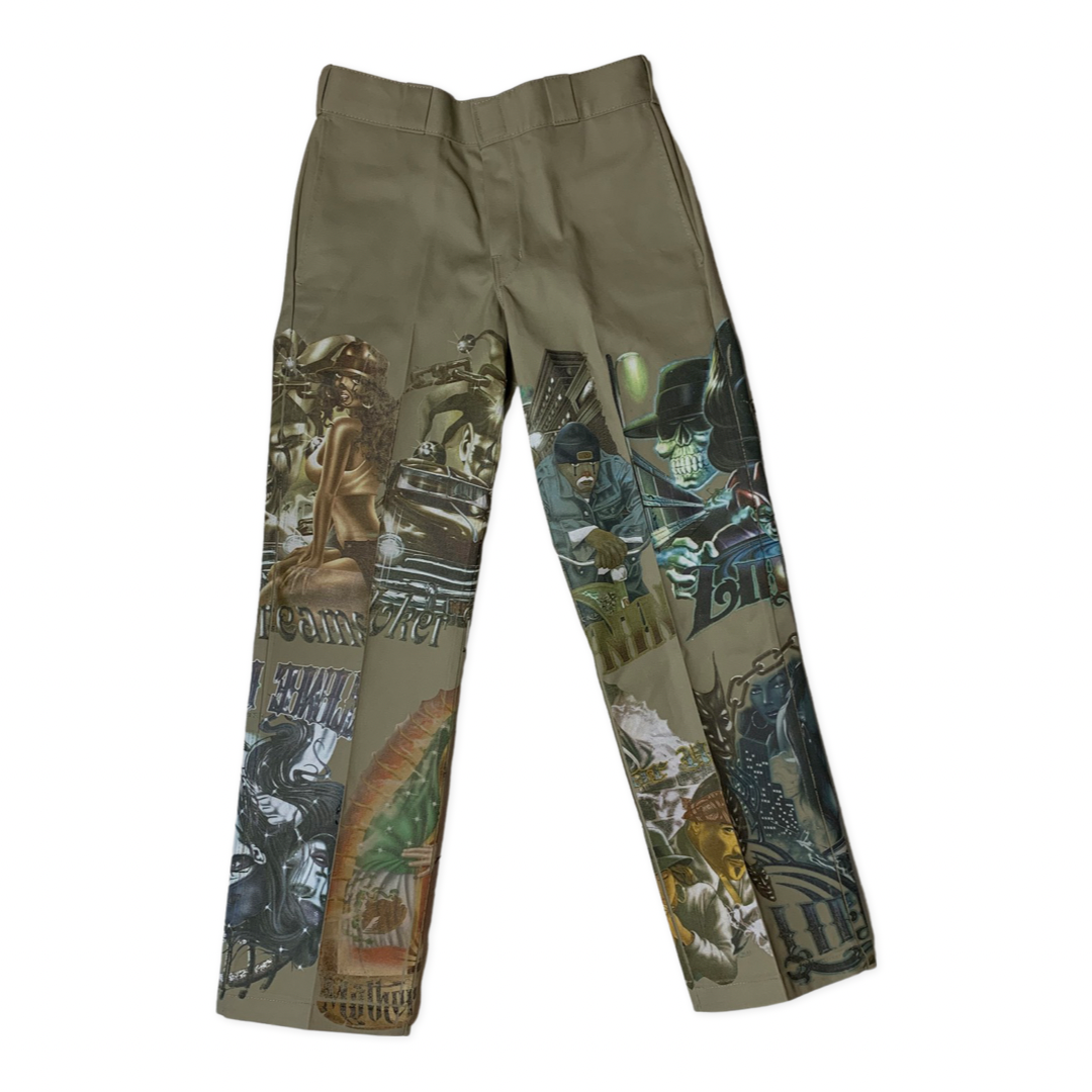 EAST LA Heat Transfer Dickies // Tan