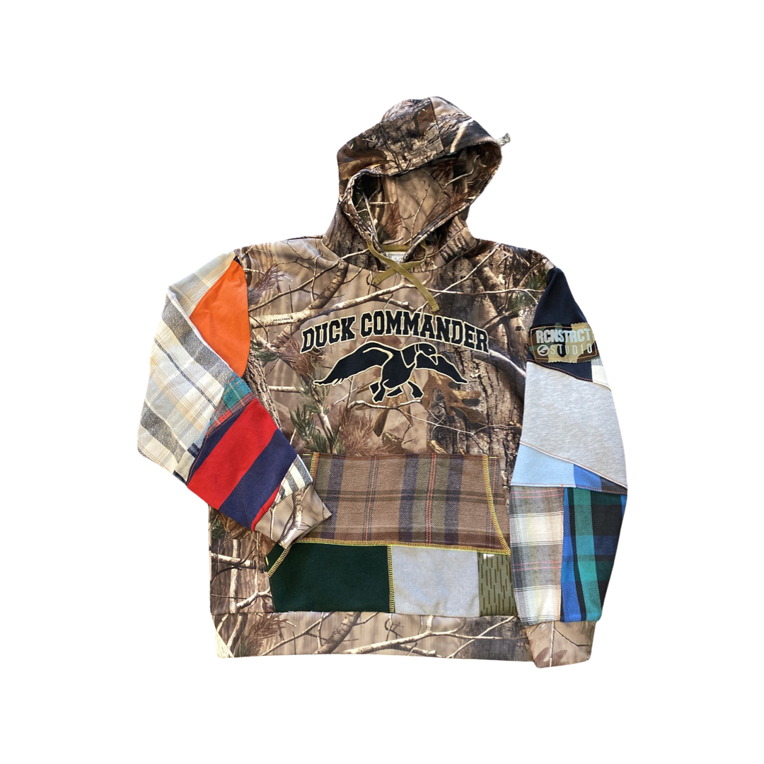 1.22 Camo Sleeve Mix Hoodie