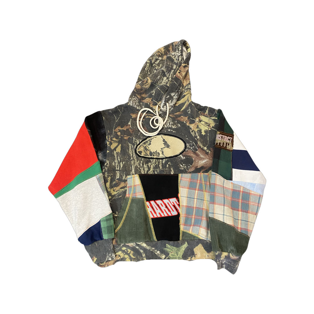 1.22 Camo Sleeve Mix Hoodie