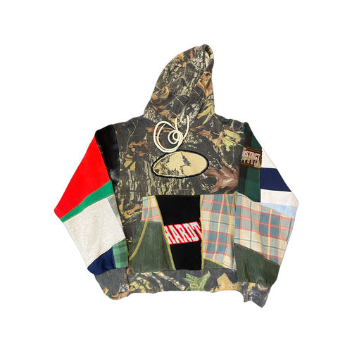 1.22 Camo Sleeve Mix Hoodie