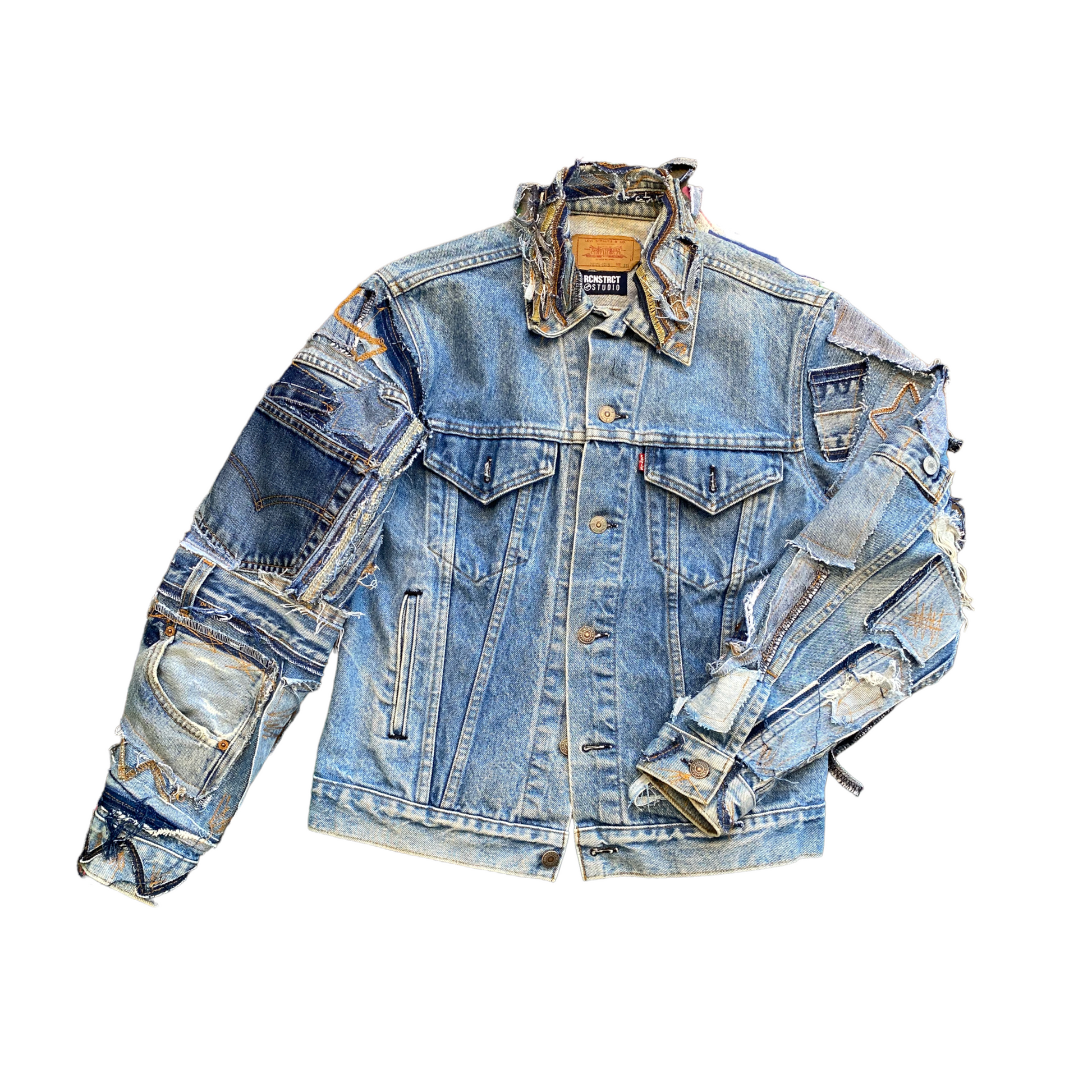 Patchwork Detail Denim Jacket