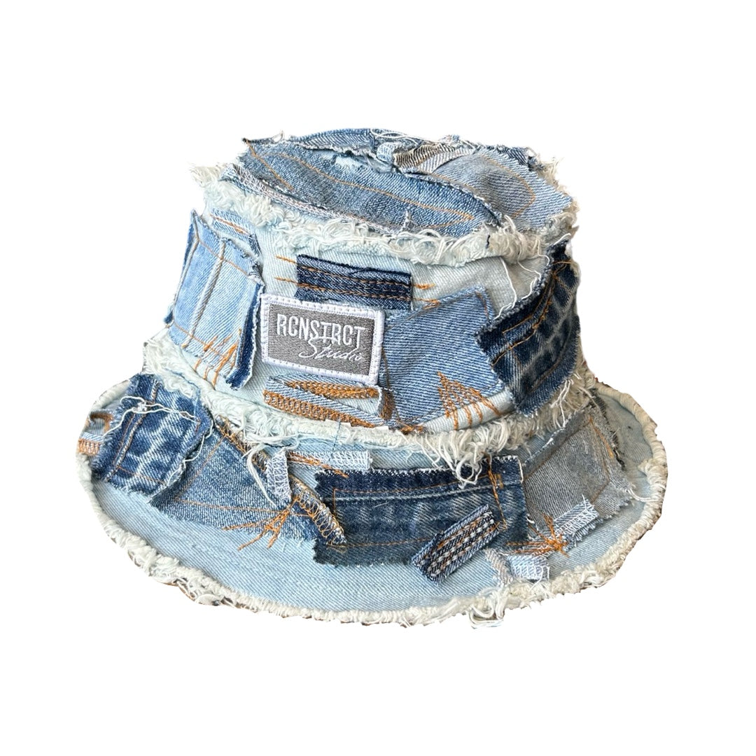 Denim Detail Bucket Hat