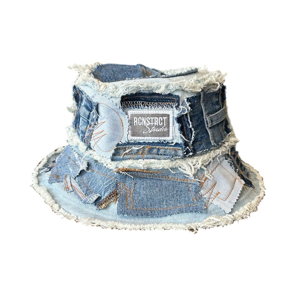 Denim Detail Bucket Hat