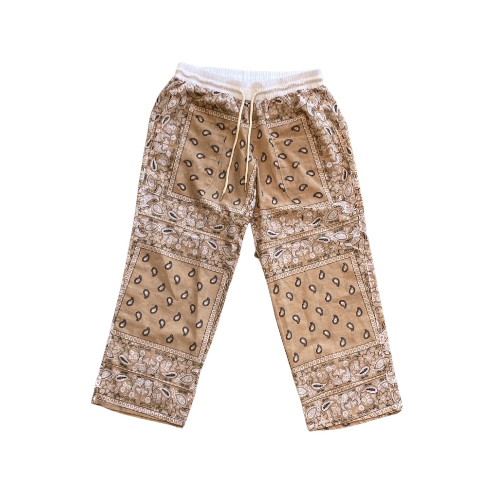 Solid Tan Paisley Pants