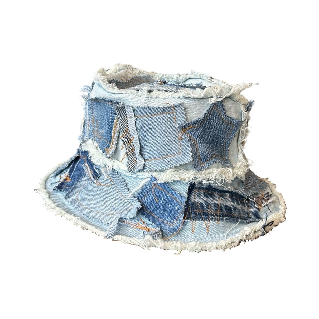 Denim Detail Bucket Hat