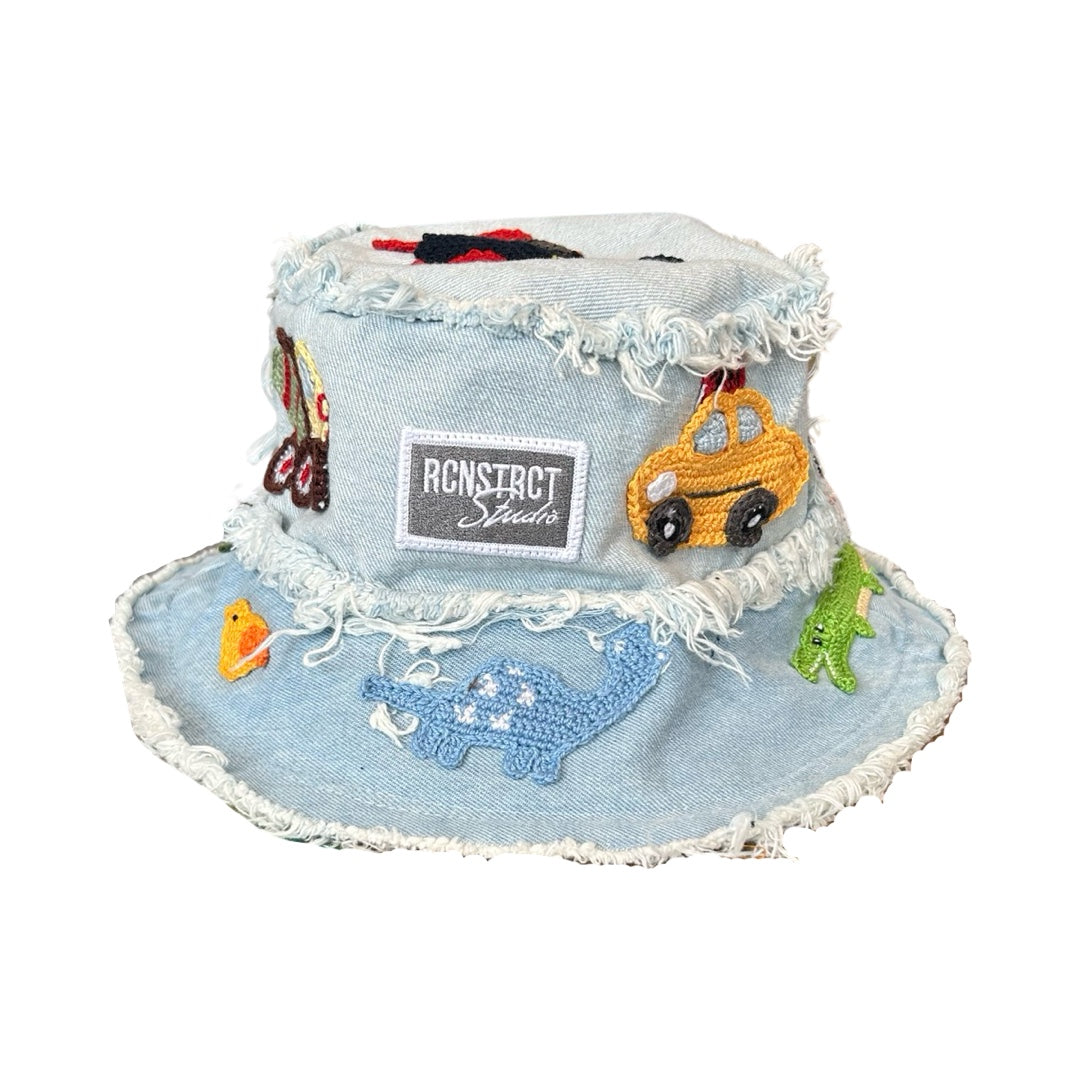 Crochet Patch Bucket Hat