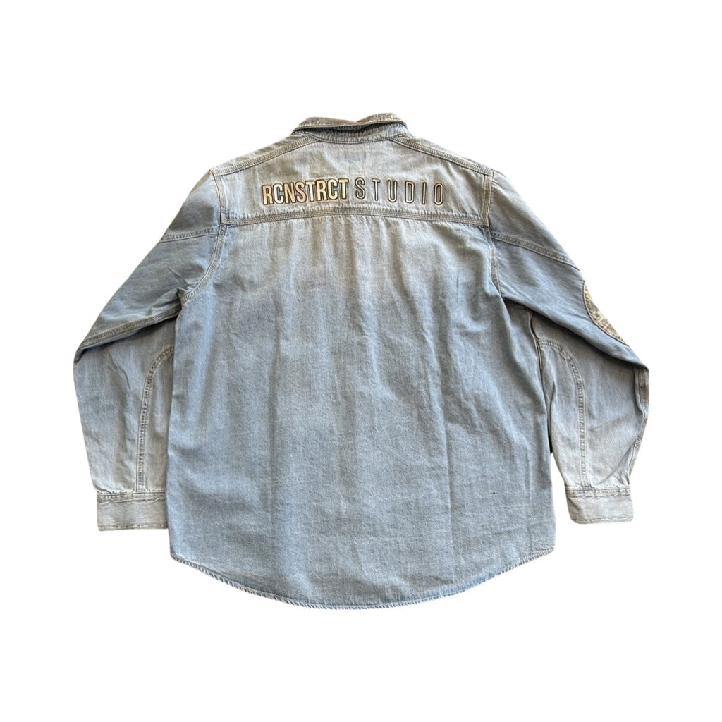 Tree Pocket Denim Shirt / REMADE IN LA