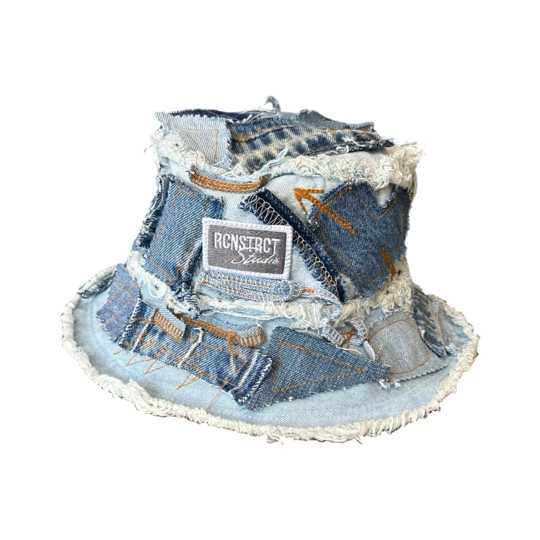 Denim Detail Bucket Hat