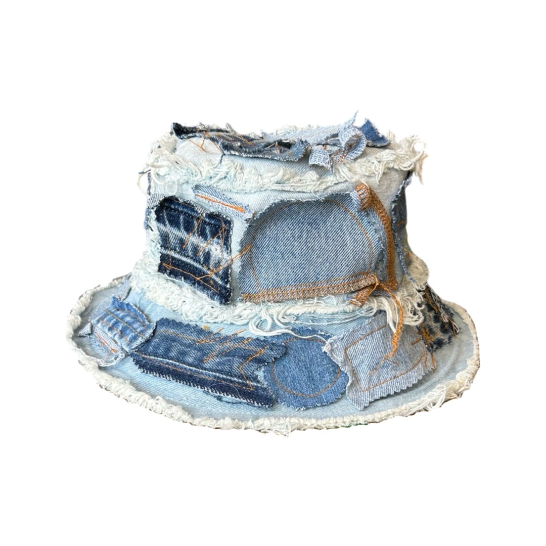 Denim Detail Bucket Hat