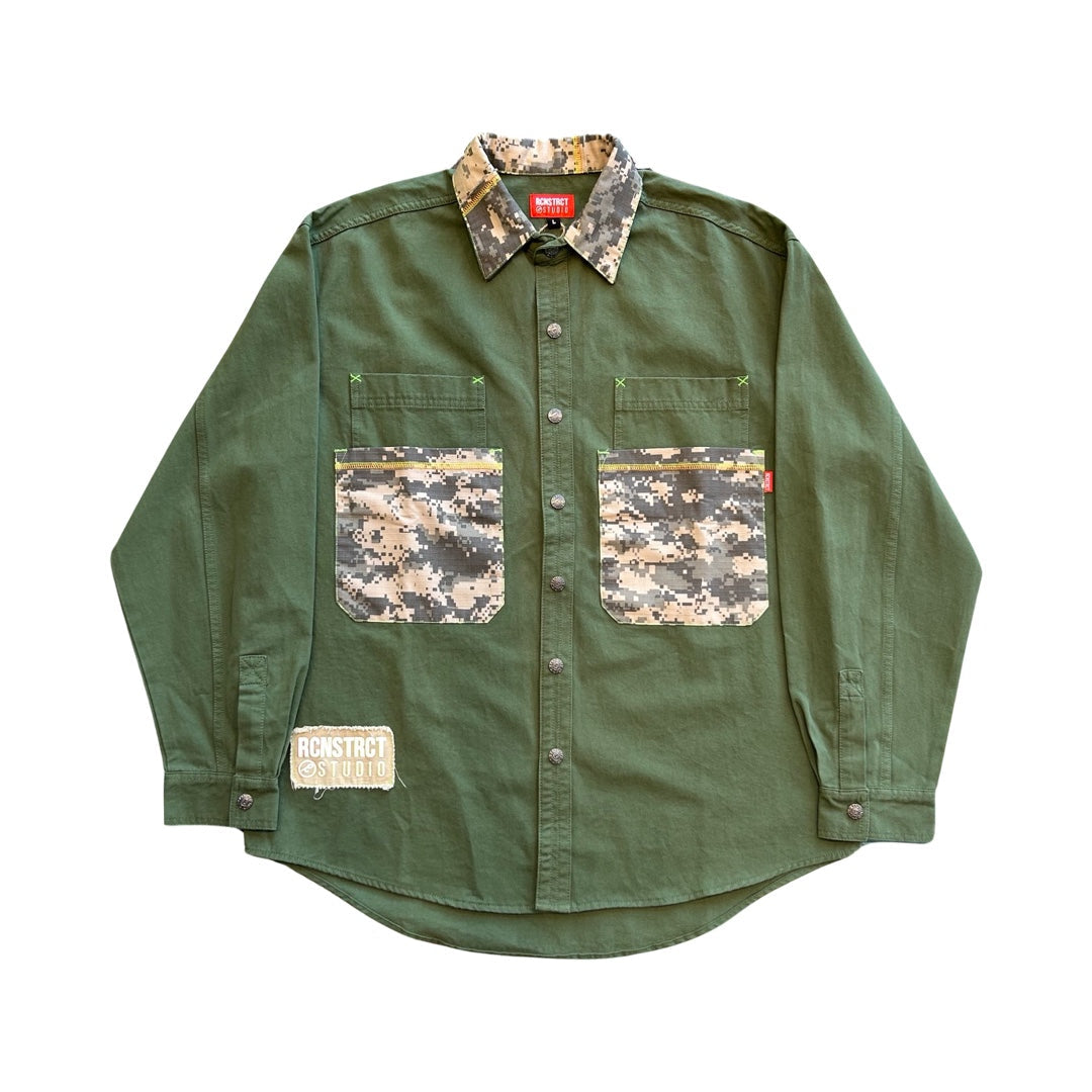 Camo Pocket Button Up / REMADE IN LA