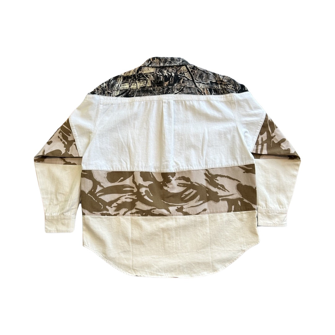 Tree Denim Slashed Button Up / REMADE IN LA